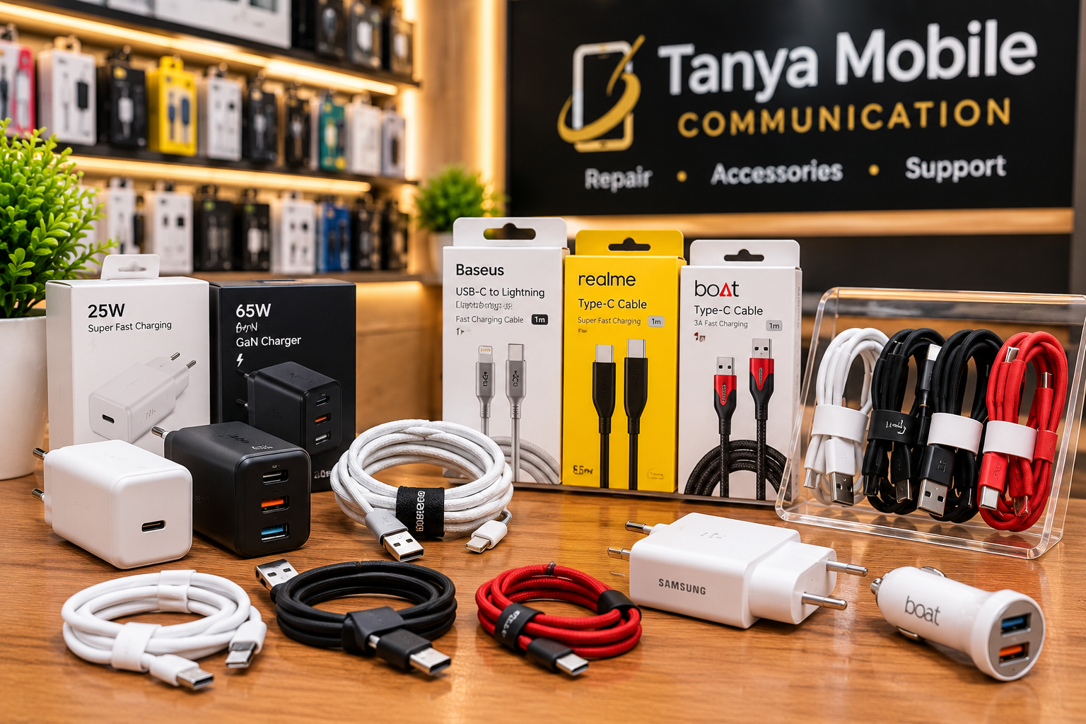 Mobile chargers and charging cables