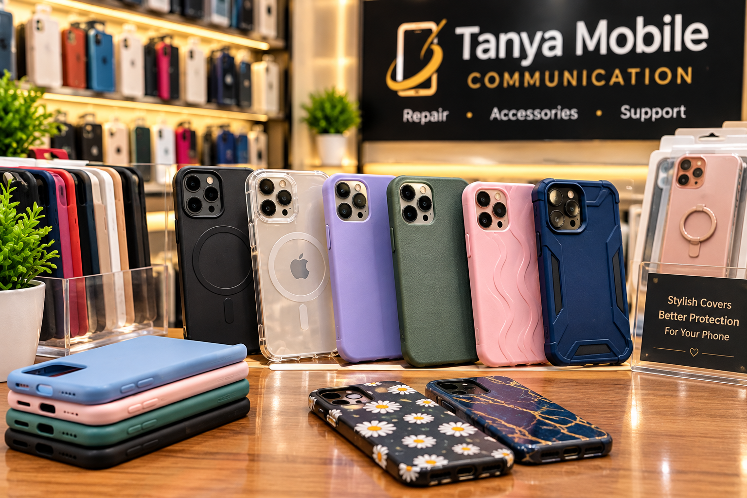 Mobile phone covers and protective cases